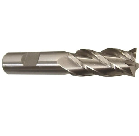 14mm High Speed Steel End Mill With 4 Flutes Single End Weldon Shank DWC Series Polished Finish Built For Beast Cut And Fast Material Removal In Aluminum And Steel Projects Precision Milling Power