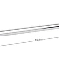 36 Inch Stainless Steel Grab Bar With Zinc Posts, Tough As Nails Bathroom Safety Bar for Shower and Toilet