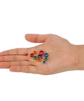 Multi Color Aluminum Pigeon Leg Bands Set Of 50 Open Ring Foot Rings For Birds 4 To 8mm Identification in hand