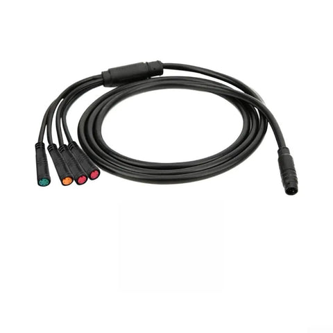 Kick Up Your E-Bike Game With This Super Long 1500mm Bolt On Extension Cable For KT Controllers. Seamless Hookup For Display Throttle And Brake Levers.