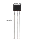 High Sensitivity Hall Effect Sensor Kit 40 Piece Pack For Industrial Motors And Lab Research To Nail Precise Magnetic Detection And Speed Sensing Capabilities, black 3-pin sensor 0.63in