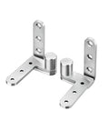 Stainless Steel Pivot Door Hinge Beefy Heavy Duty Hidden Door Hinges For Wooden Doors Cabinets Bookcases And Bookshelves Rust Resistant