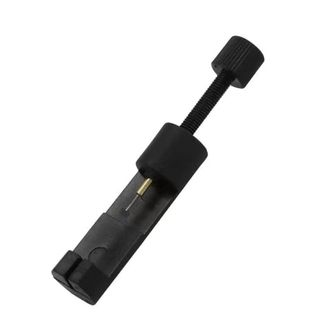Watch Link Removal Kit For Adjustable Straps Portable Tool Kit with spring bar and pin remover in black plastic and metal