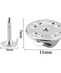 120 Pairs Fresh Silver Butterfly Clutch Tie Tacks With Quick Spring Lock Pin Backs For Zero Fuss Earring Security That Are Totally Solid And Dope For Snapping On Your Go To Accessories Or Daily Street Style Vibes, showing dimensions 8mm and 11mm.
