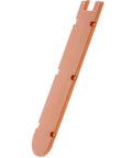 Throat Plate Replacement for Miter Saw Plug-And-Play Direct Fit R41221 R4123 R4123T, durable plastic, angled side view