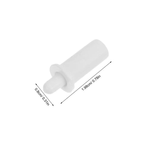 20 Piece Spring Shutter Pins Replacement Kit For Vertical Blinds And Curtains, Durable Plastic Repair Pins With Spring Loaded Plungers, DIY Friendly Fix For Broken Slats, Wobbly Latches, And Window Shutter Systems, white pin 1.98cm