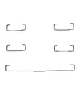 Premium Plate Mount Costar Stabilizer Kit Featuring Balanced Raised Wire Shafts For Sixty And Eighty Seven Mechanical Keyboards wires set.