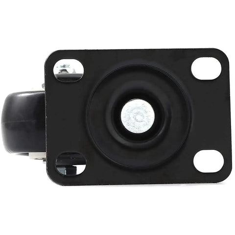 Top view of 12 Pack Swivel 2 Inch Caster Wheels With Rubber Base Top Plate And Dual Ball Bearings Beefed Up Heavy Duty Casters