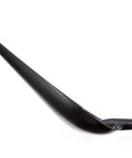 Side view of black Poly Snow Scoop Shovel For Quick Winter Cleanup, Heavy Duty Lightweight Plastic Snow Shovel, 42 Inch Handle For Walkways, Decks, Mulch And Debris, Made In USA