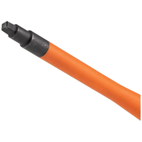 Slim Tip Insulated Screwdriver Set 1000V, 4-Piece Built For Tight Spots And Quick Electrical Work, square tip close-up view
