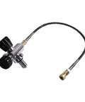 Regulator valve for Beefy 3L 4500Psi Carbon Fiber Air Tank For PCP Air Rifles And Scuba Gear with attached hose and M18 thread