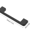 Sleek Black Cabinet Door Handles And Drawer Pulls 2 Piece Set For Kitchen And Closet European Style Wardrobe Pulls Modern Vintage Extended Length