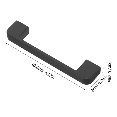 Sleek Black Cabinet Door Handles And Drawer Pulls 2 Piece Set For Kitchen And Closet European Style Wardrobe Pulls Modern Vintage Extended Length
