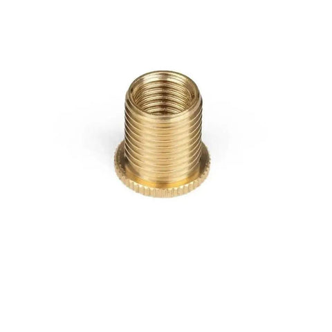 Gold Thread Adapter Nut Kit For M10x1.25 M10x1.5 M8x1.25 Aluminum Alloy Shift Gear Insert Kit Knob Accessories Easy Install Plug And Play Universal Car Modification New Condition gold threaded adapter nut, close-up