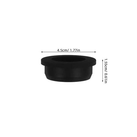 Sturdy Black Silicone Grommet Kit For Cables And Wires Heat Resistant Flexible Desks Protect Wall Holes Aesthetic Industrial Use Efficient, 4.5cm x 1.55cm