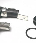 Heavy Duty Panel Mount Fuse Holder 20 Amp 250 Volts Rock Solid Engineering components including fuse holder, nut, and gasket.