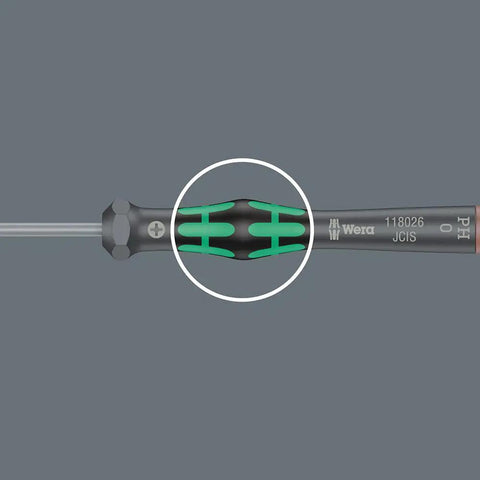 Kraftform Micro Hex Screwdriver For Precision Electronics Anti Roll Handle With Swivel Cap Black Point Tip Hex Plus Design