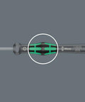 Pro Grade PH 000 X 40 mm Phillips Screwdriver with Kraftform Micro Handle and Anti Roll Swivel Cap, shown with Black Point Tip