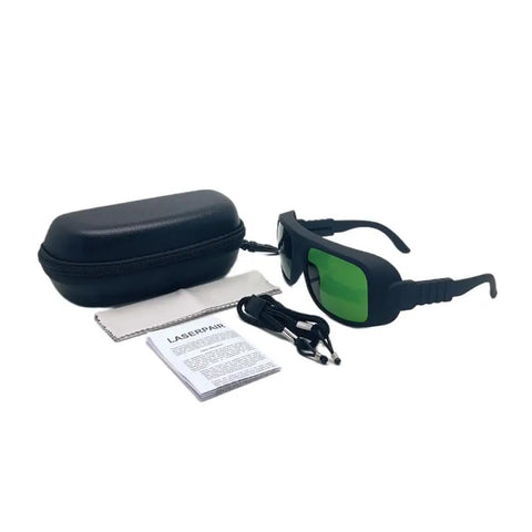 High Performance Laser Safety Shades Serving Real Badass Eye Shielding For 980Nm 1064Nm 1320Nm Nd Yag Equipment with case and cleaning cloth.