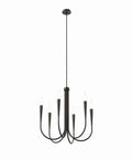 Penrose 6-Light Chandelier In Polished Nickel Finish For Dining Room.