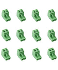 Dope 12 Pack Pluggable Terminal Block Socket 2 Position KF2EDG 5.08mm Pitch Green Connector, 300V 15A