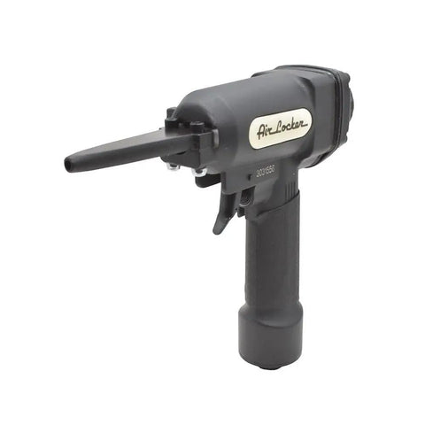 Beast Mode Heavy Duty Pro Punch Nailer And Nail Remover with 1/4 Inch NPT air inlet and three piston drivers, side view.