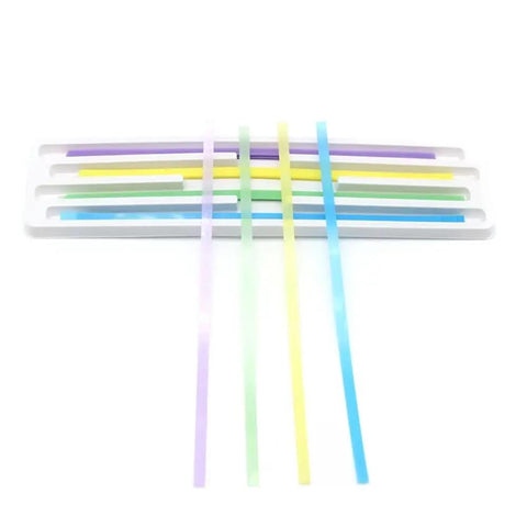 Pro Grade Dental Resin Polishing Sanding Strips 60 Piece Box Purple Green Yellow Blue Sets For Top Shelf Slick Restorations 4MmX150Mm Heavy Duty Alumina Tape