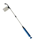 Telescopic 93cm Fruit Pollinator Sprayer With Metal Rod Lightweight tool showing adjustable reach with clear tank for orchards.