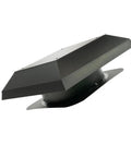 Top Tier Heavy Workhorse Roof Mount Whole House Fan For Flat Roofs With Zero Attic profile view of 24 inch damper grille