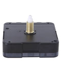 Quartz Wall Clock Movement Replacement Kit With Silent Mechanism And Hands For Easy DIY Clock Repair, black movement part view.