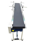 59 Inch By 7.8 Inch Flat Conveyor Belt With Stainless Steel Frame And PVC Belt 110V Power Adjustable Speed