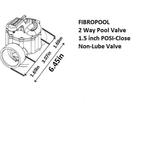 1.5 Inch Cpvc Pool Check Valve Spring Loaded At 5 Psi Locks Down Reverse Flow, 2 Way Valve with dimensions, protects pool setup.