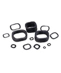 320 Piece Carbon Steel Wave And Crinkle Spring Washer Set M3 Through M31 Compression Type Assortment With Box Includes 13 Models Handy Durable Elastic Washers For Automotive Machinery And DIY Projects. Black carbon steel wave spring washers in assorted sizes