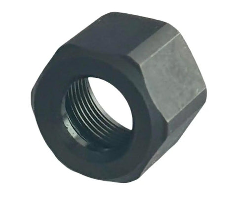 One Eighth Inch Collet And Nut Assembly With Socket Head Black Steel Zinc Coated Replacement Part for Machining