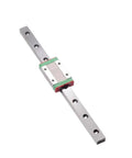 Heavy Duty High Precision Linear Guide Rail Kit MGN15C Smooth Slider showing bearing block on 250mm rail for CNC and DIY use.
