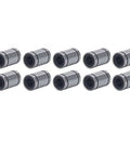 Ten Piece Set Of Alloy Steel Linear Motion Bearings And Bushings For Low Friction High Precision Smooth Operation In CNC Machines