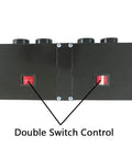 Professional Grade Heavy Duty 12V Car Heater 500W Dash warmer double switch control panel for easy operation.