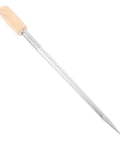 Grain Sampler Tool Stainless Steel Sampling Probe For Wheat Rice Sorghum with wooden handle, angled view