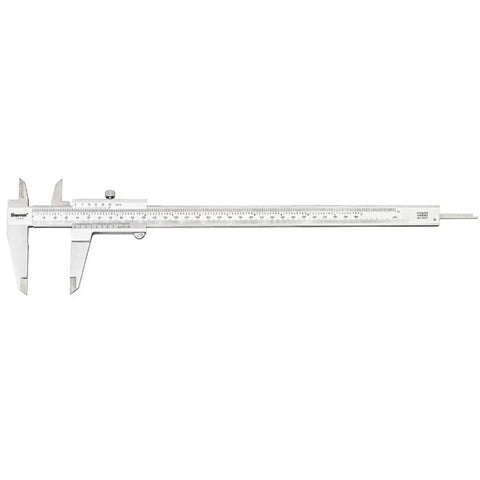 Vernier Caliper With Hardened Stainless Steel Depth Rod And Lock Screw, Sharp Black Graduation For Precise Readings, 0-8 Inch Range.