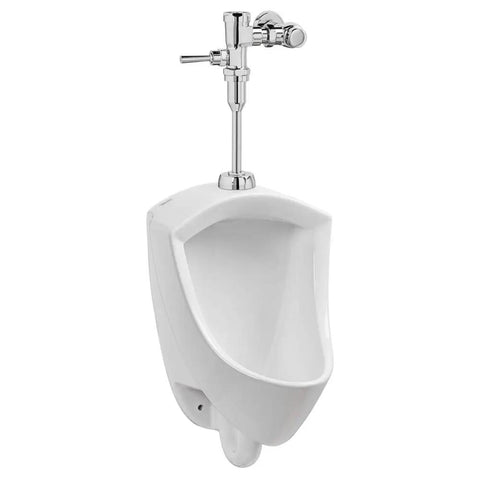 Pintbrook Top Spud Urinal High Efficiency Flush 0.125 to 0.5 GPF White with Powerful Washdown and Superior Splash Protection