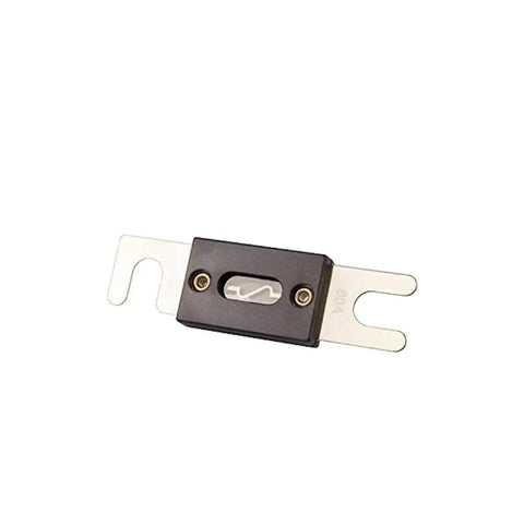 Rock Solid Sixty Amp Anl Fuse Kit with holder, durable 60 Amp fuse, copper alloy, designed for reliable vehicle wiring.