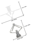 400 Pcs Drywall Anchor Assortment Kit with butterfly-shaped nylon expansion bolts dimensions for gypsum board and metal
