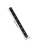 Heavy Duty Stainless Steel L Shaped Shelf Brackets Set Of 6 Black Flat Angle Connectors with dimensions marked