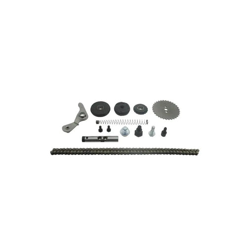 Dope Fitment For YX 140cc Z40 Dirt Bike Cam Chain Sprocket Tensioner Roller Kit with chain, sprocket, spring, and bolts