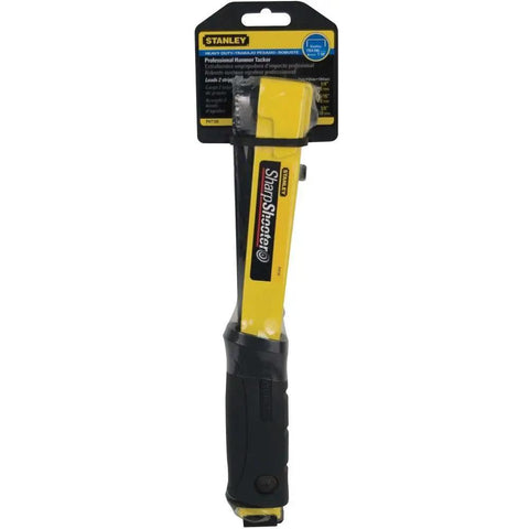 Heavy Duty Hammer Tacker For Carpeting Insulation Felting And Plastic Wrap With Steel Housing Built To Last Accepts Two Sticks Of Staples Easy Load Rugged DIY Staple Gun For Pro Results in packaging