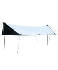 Waterproof Sun Shield Tarp For Camping And Outdoor Events With UPF 50 Plus Sun Protection And Fully Taped Seams for tent setup.