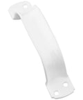 V6 Pull Door Handle N162-594 White Vinyl Coated 6-3/4 Inch For Metal And Wood Doors With Four Screw Or Carriage Bolt Holes