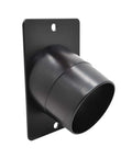Shop Ready 4 Inch Universal Dust Port Adapter For Jointers And Band Saws Pre Drilled Mounting Holes, heavy duty ABS plastic, angled view.