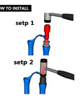Installation steps for Must Have Pro Grade Fork Seal Installation Tool For Front Forks Fits 32mm 34mm 35mm 36mm 40mm shown.