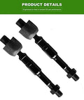 Angled side view of two black front suspension links with ball joints and threaded ends for Honda Civic 2006–2011.